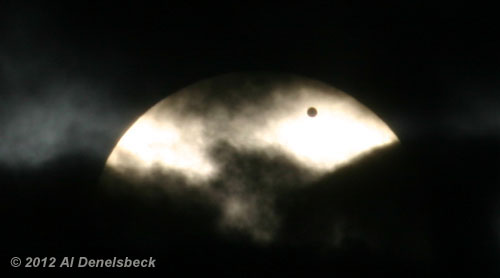 transit of Venus through clouds 2012