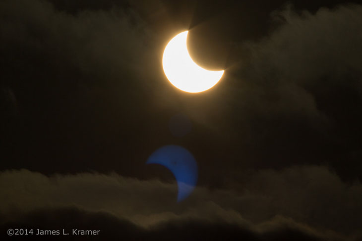2014 partial solar eclipse from Kansas