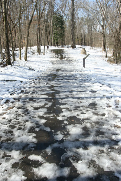 Riverwalk Hillsborough during winter