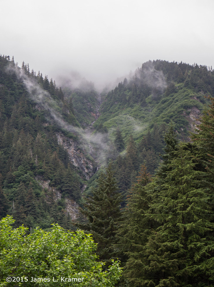 Steep valley in Juneau Alaska