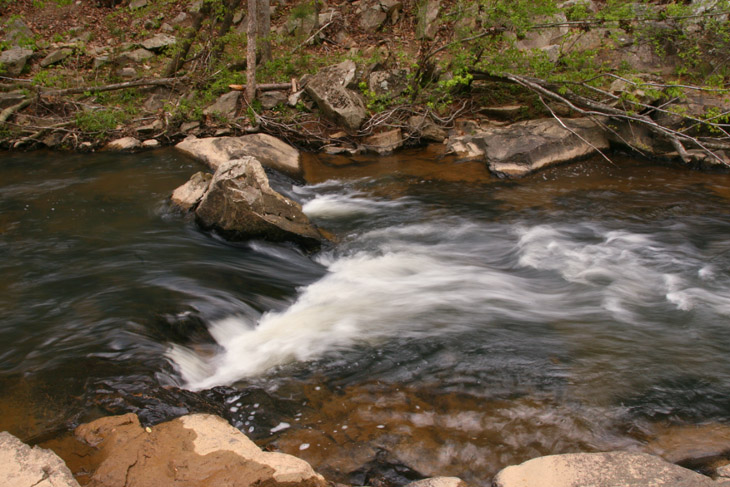 moving water handheld at 1/5 second, 18mm focal length