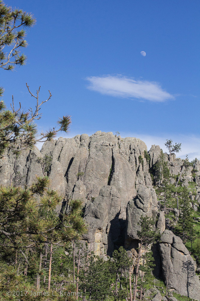 rock face composition in Custer State Park by James L. Kramer