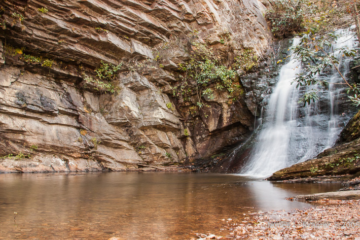 Lower Cascade Falls Hanging Rock State Park by James L. Kramer