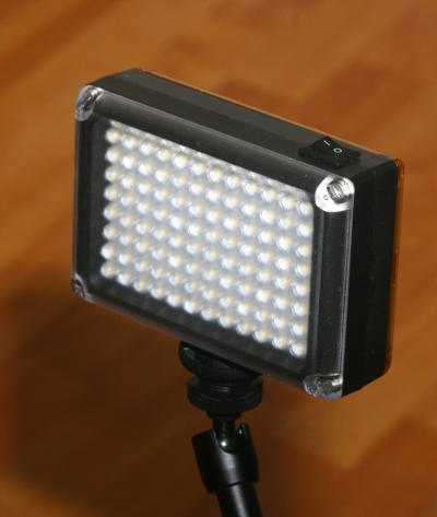 96-LED macro video light