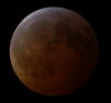 edited estimated image of total lunar eclipse by naked eye
