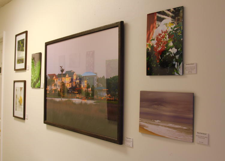 portion of author's photo exhibit at Chapel Hill/Orange County Visitors Bureau