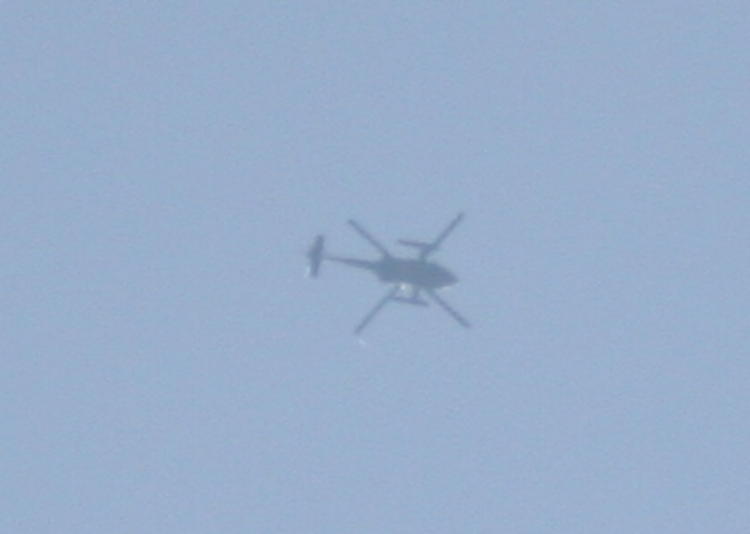 unidentified helicopter passing overhead