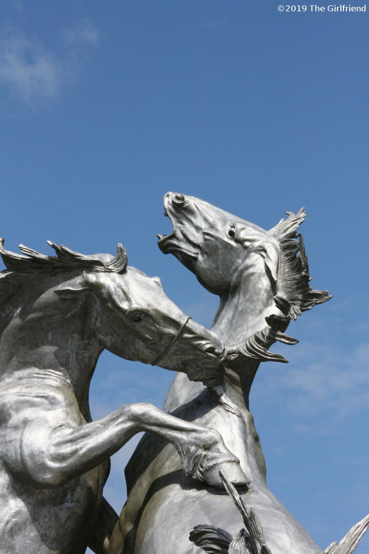 detail of Fighting Stallions by Anna Hyatt Huntington - photo by The Girlfriend 