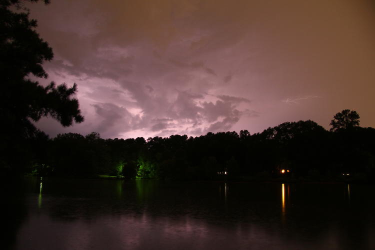 doubly-illuminated storm clouds