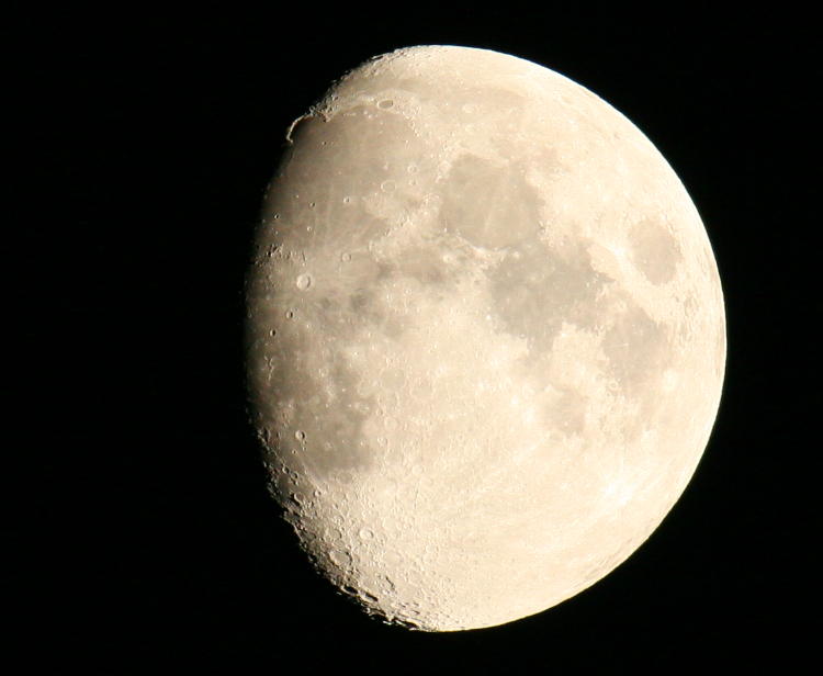 waxing gibbous moon