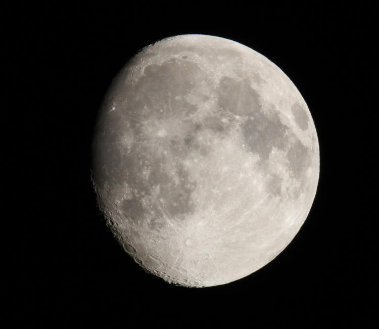 waxing gibbous moon