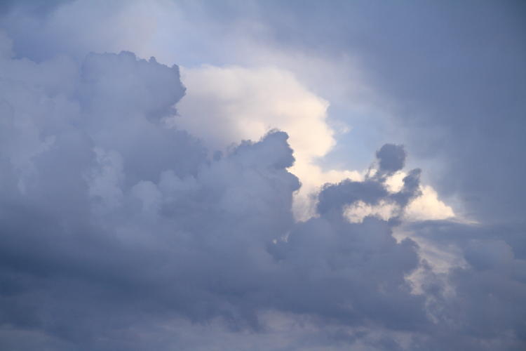 different sunlight on varied cloud layers