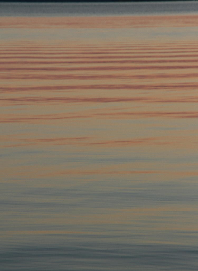 twilight colors reflecting in Jordan Lake