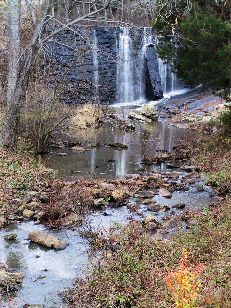 unremembered spillway falls somewhere in North Carolina