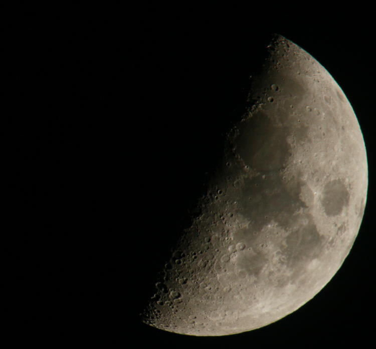 first-quarter moon on December 21, 2020