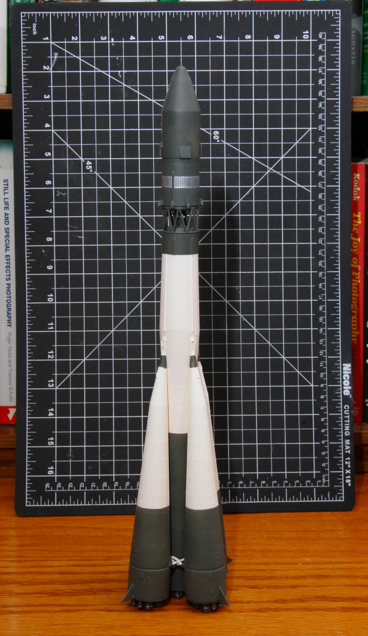 1/100 scale model of Vostok 1, Yuri Gagarin's launch vehicle