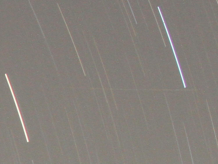 section of previous frame showing faint streak