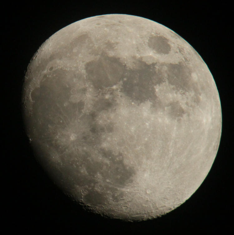 waxing gibbous moon