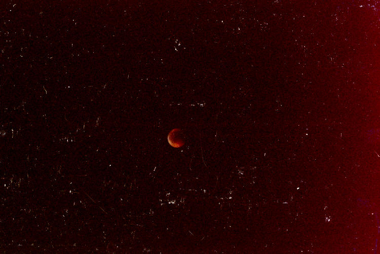 total lunar eclipse of August 16 1989 on crappy print film