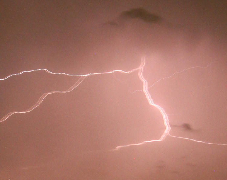 lightning image multiplied by wind shake