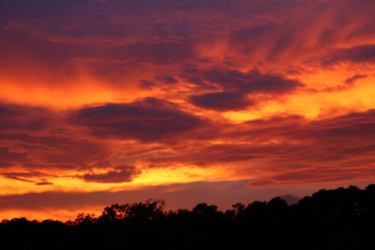 very moody sunset sky