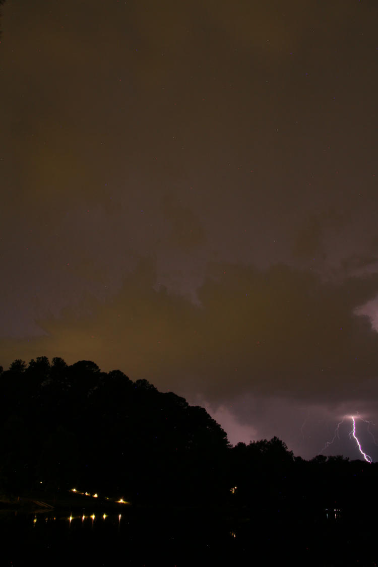 lightning peeking in at edge of frame