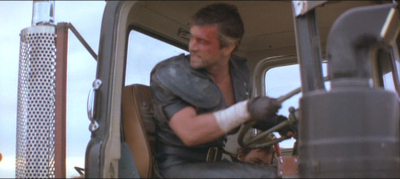 Screencap from The Road Warrior showing crew