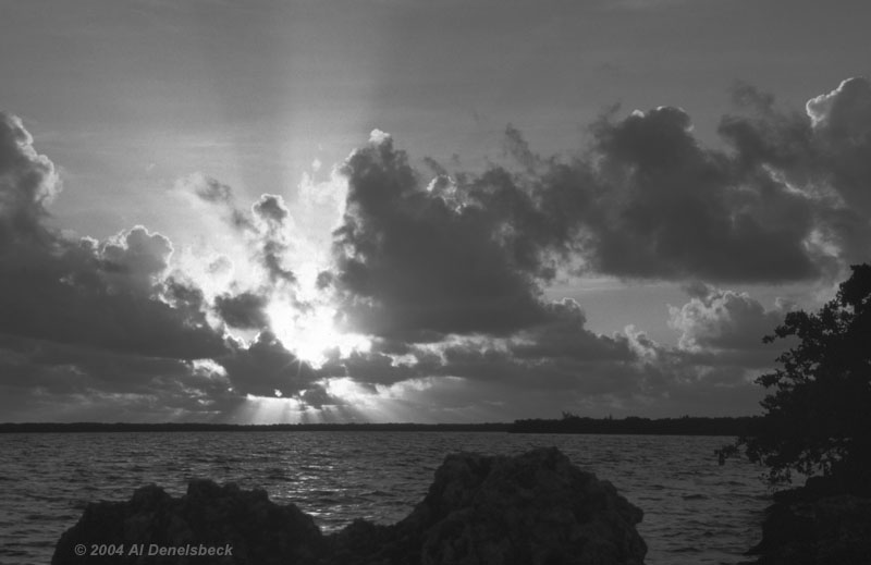 monochrome Key Largo sunrise