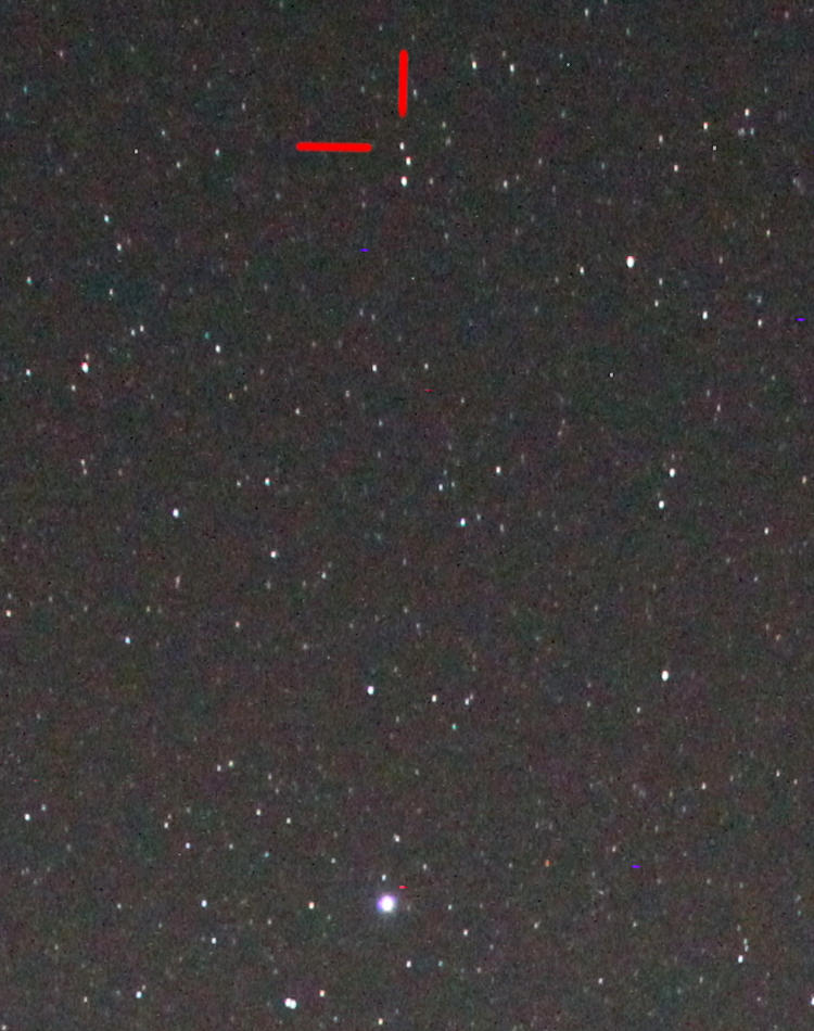 sister star HD 162826 plotted in starfield near Vega