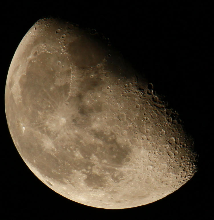 waning gibbous moon