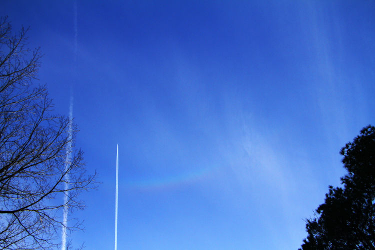 section of circumzenithal arc, enhanced