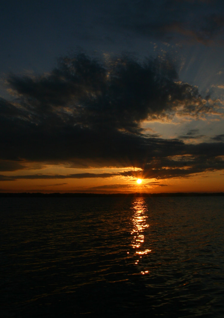 sunset on Cayuga Lake, New York