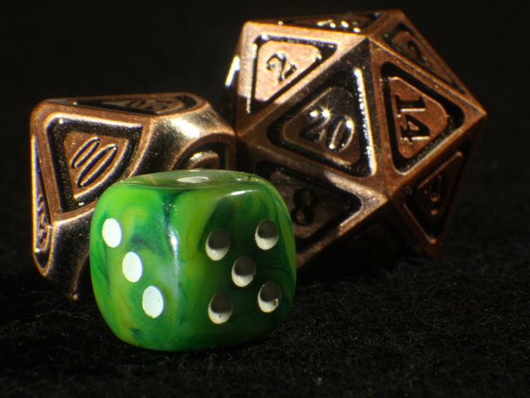 gaming dice composition