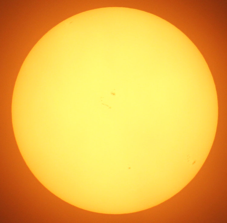 minimal sunspot activity from August 4 2025