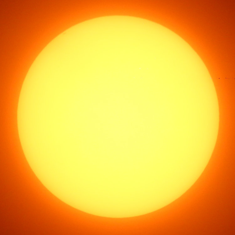 sun face through solar filter on Feb 25, 2026