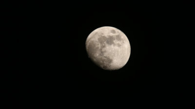 waxing gibbous moon of March 29, 2026, full frame