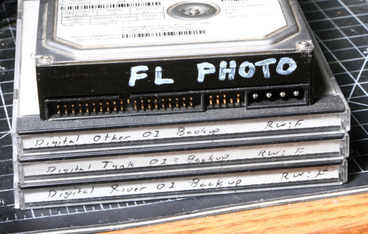 Backup CD-ROMs and failed hard drive