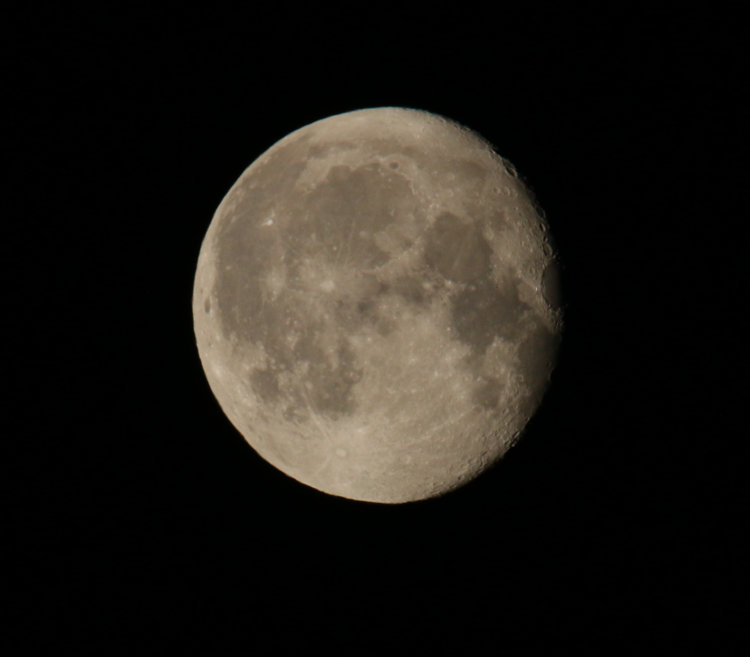 Just past full moon, waning gibbous