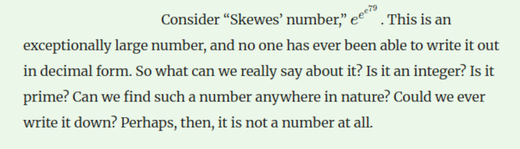 quote from What Can We Gain by Losing Infinity? article