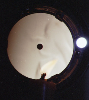 initial experiment of Schlieren imaging with candle flame