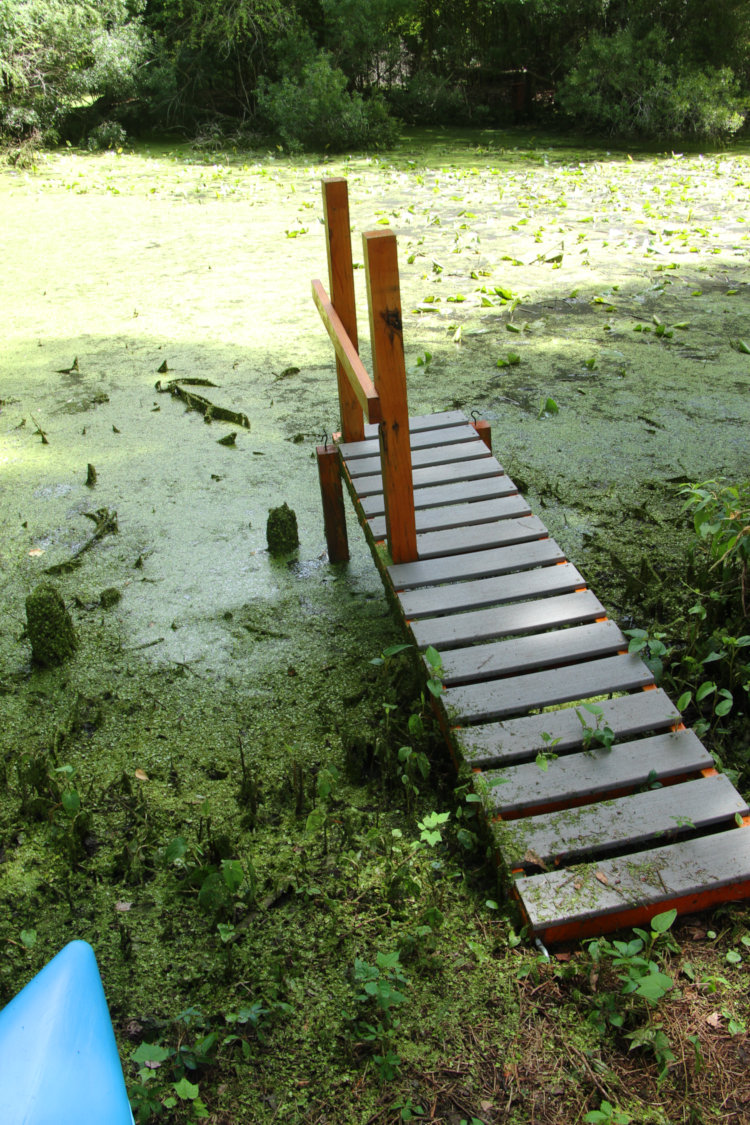 kayak dock practically worthless with water recession